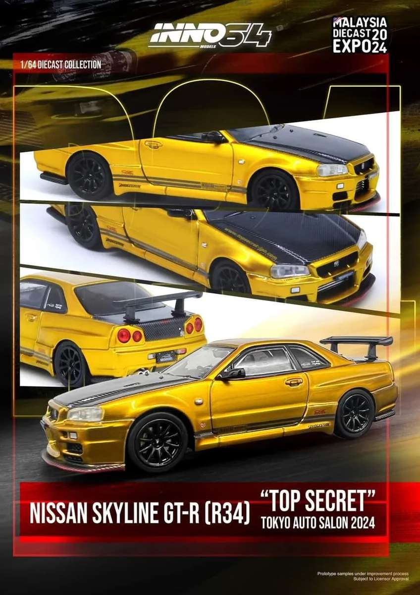 INNO64 Nissan Skyline GT-R (R34) "Top Secret"