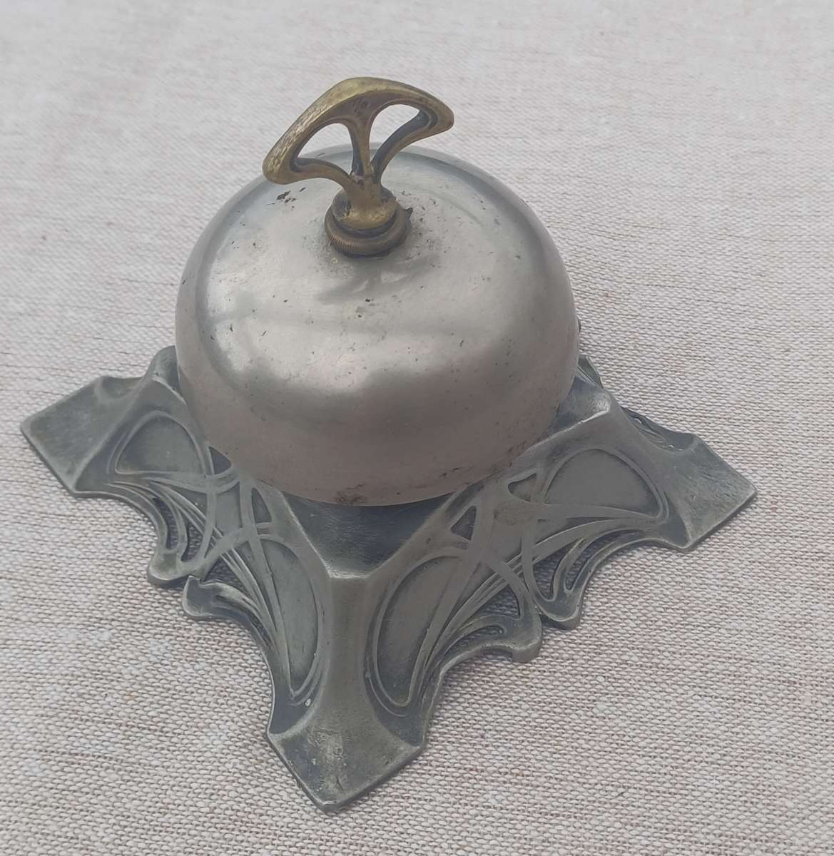 Vintage Metal Desk Service Bell