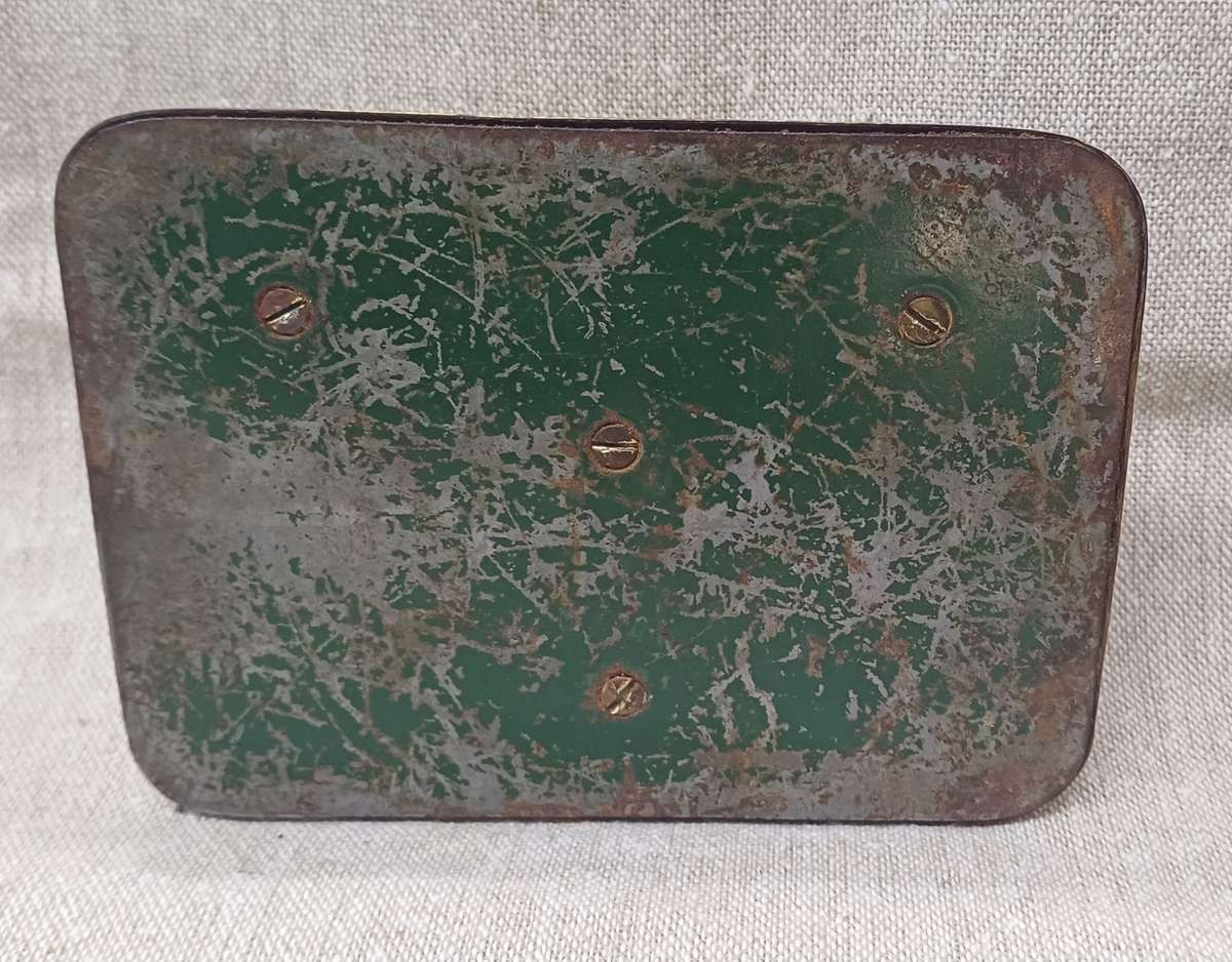 Vintage Brass Metal Dome Inkwell and Pen Stand 1930's