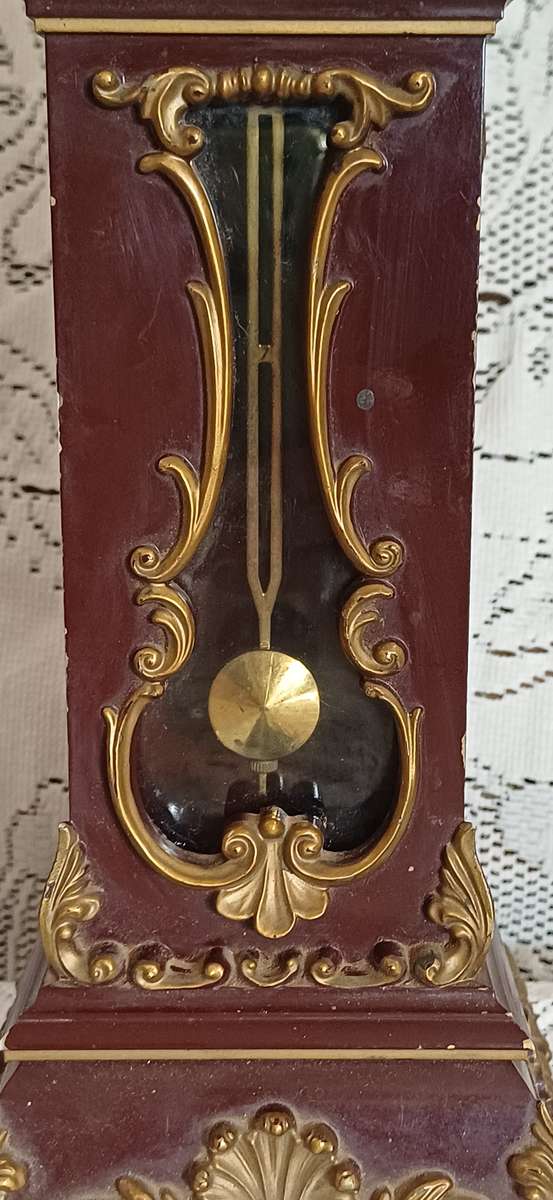 Vintage German SCHMID 8 Day Windup Grandfather Clock With Swinging Pendulum (1960's)
