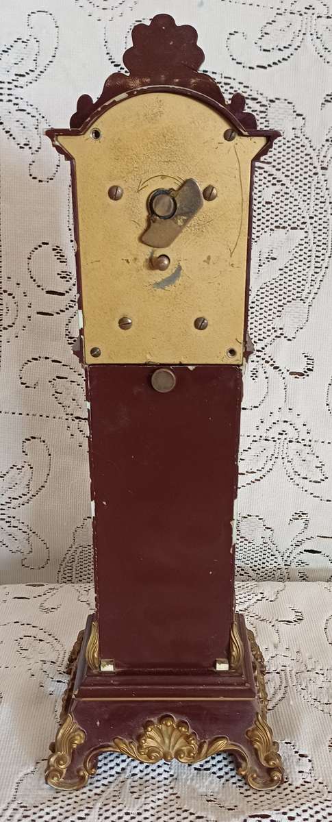 Vintage German SCHMID 8 Day Windup Grandfather Clock With Swinging Pendulum (1960's)