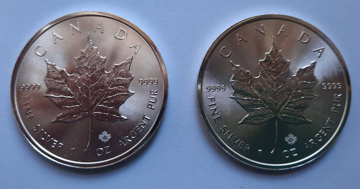 Two 1 oz Silver Canadian Maple Leaf Coins (2017) - R1200 Per Coin