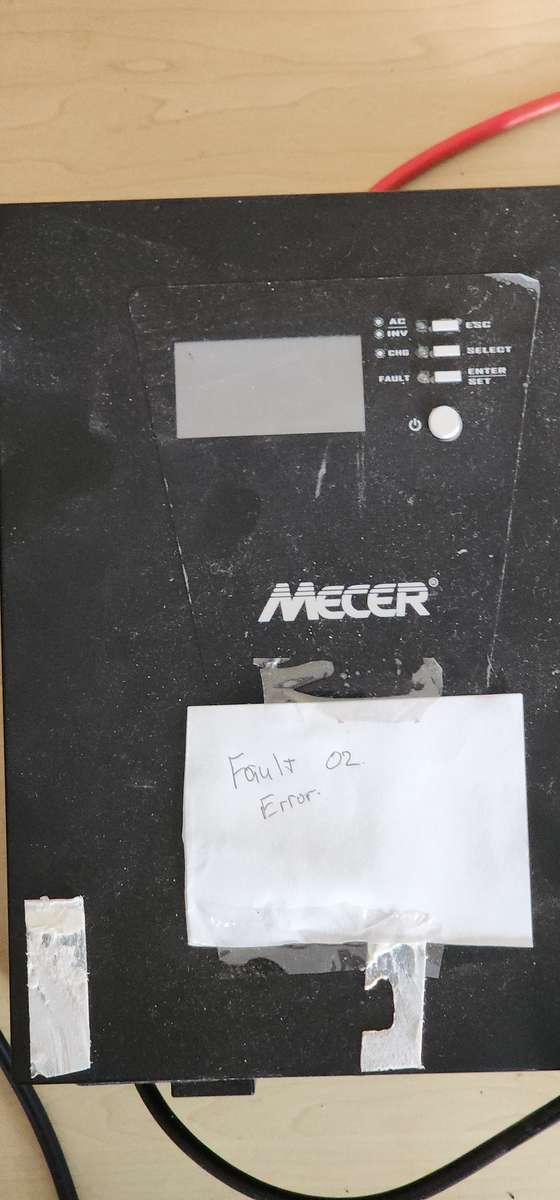 3 X MECER 1200VA 1000W 12V MPPT SOLAR INVERTERS For Parts or Repair