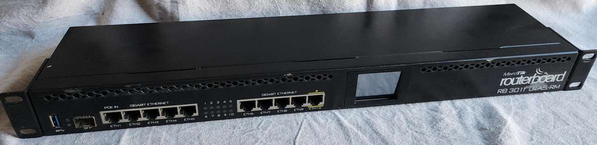 Mikrotik RB3011UIAS-RM Wired Router - Gigabit Ethernet Black