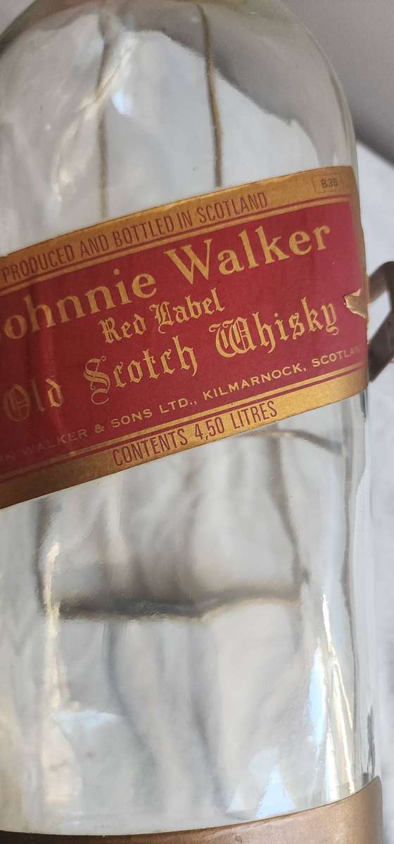 Large Empty Johnnie Walker Red Label 4.5L Bottle for BAR