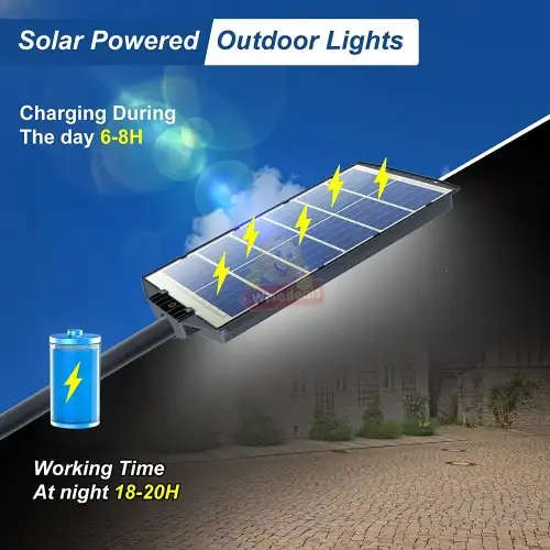 200W Solar Sensor Street Light with Remote Control