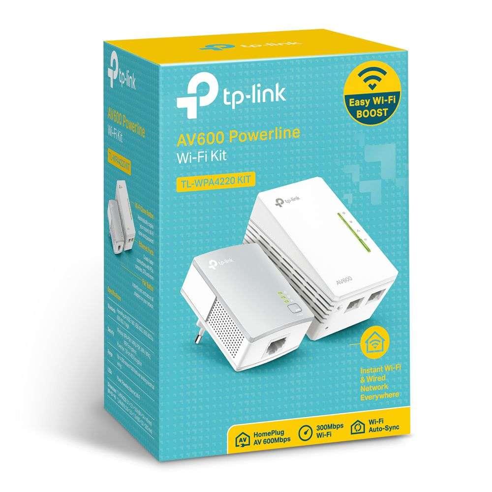 TP-Link AV600 Powerline Universal Wi-Fi Range Extender Kit