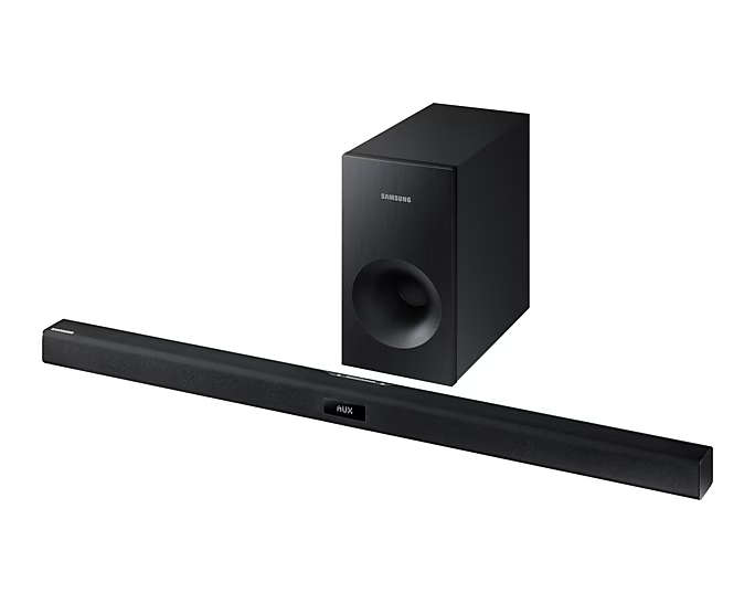 HW-J355 Wireless Soundbar with Wired Subwoofer (Black)