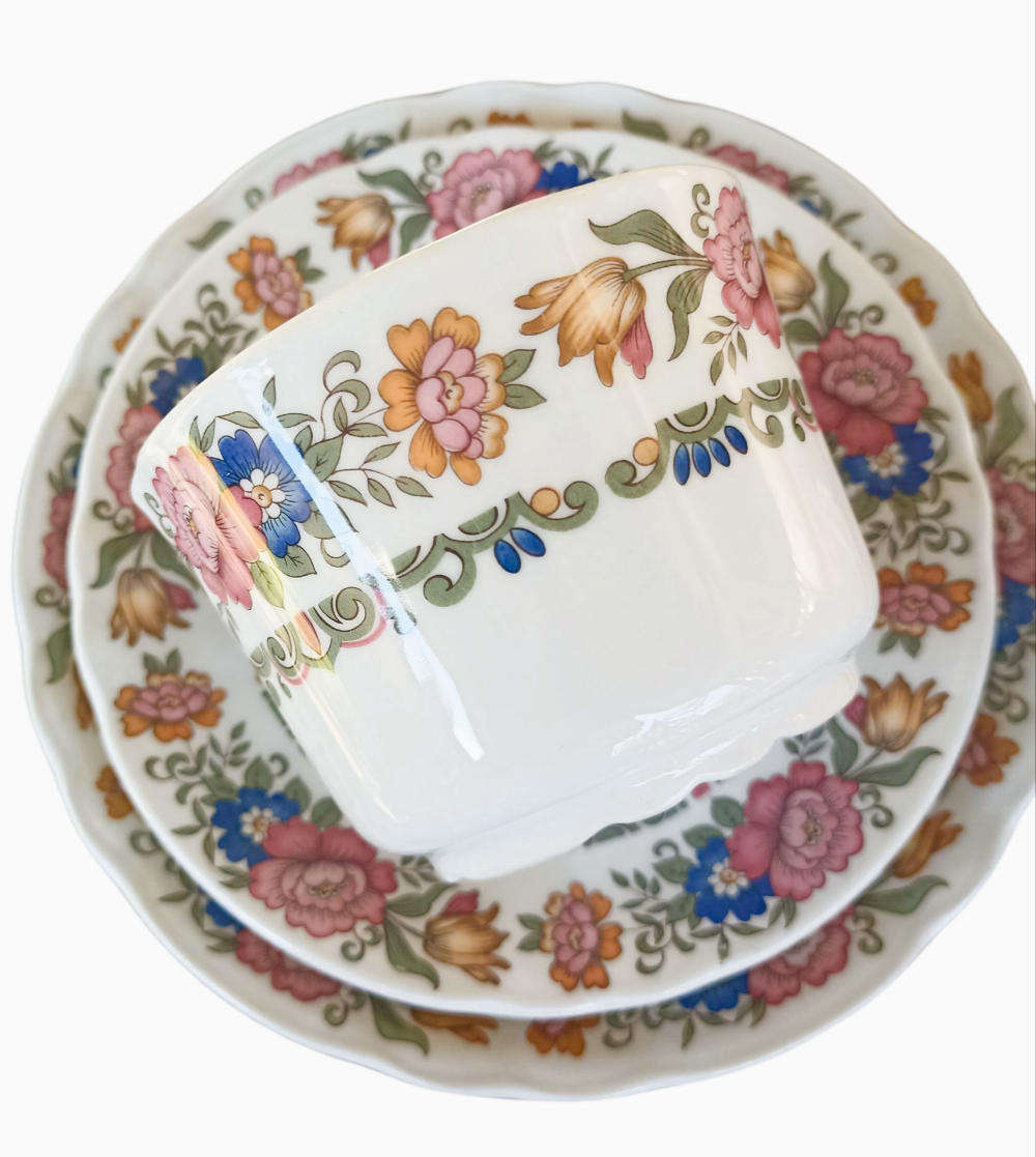 41 Piece Pontesa Ironstone Coffee Set Made in Spain - Dishwasher friendly