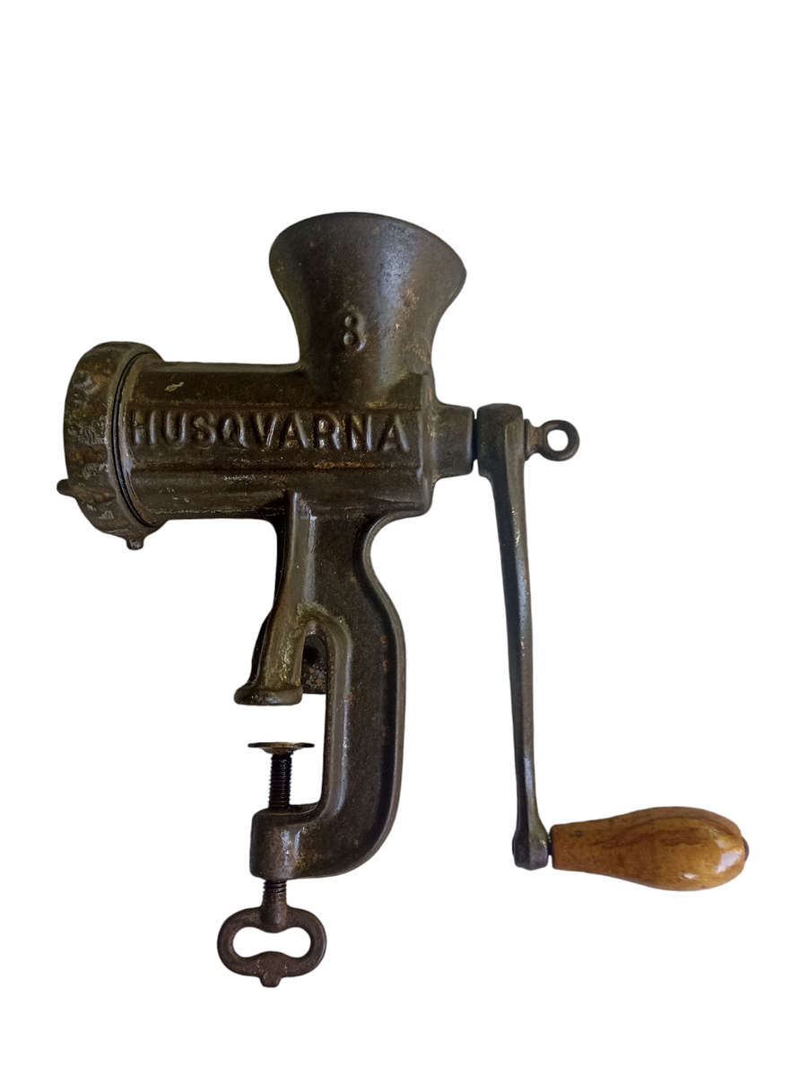 Vintage Husqvarna Reliance no 8 Meat Grinder-Complete and in working order