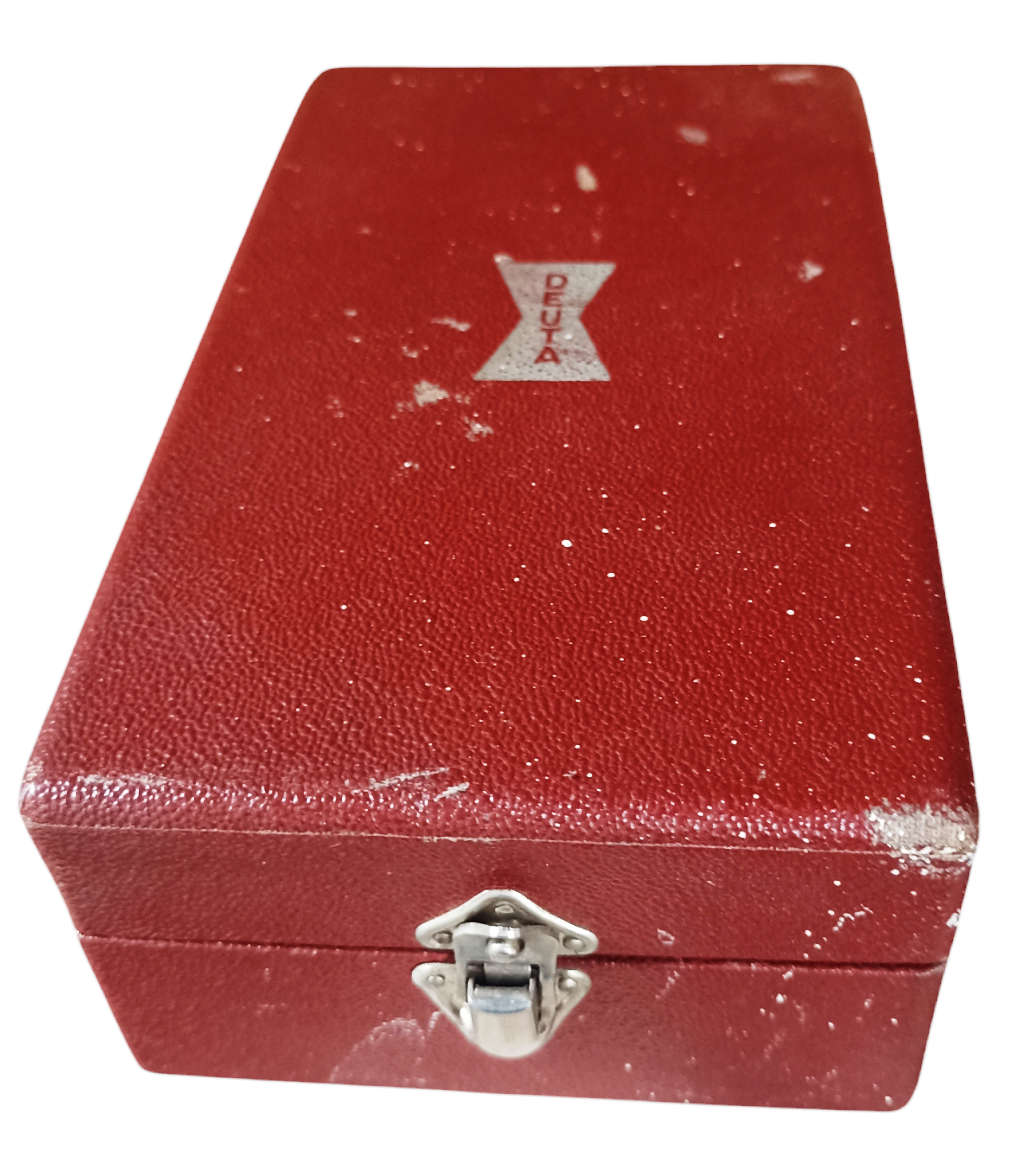 Vintage DEUMO 2  Mechanical Tachometer Kit -Made in Germany - in original Box-very good condition