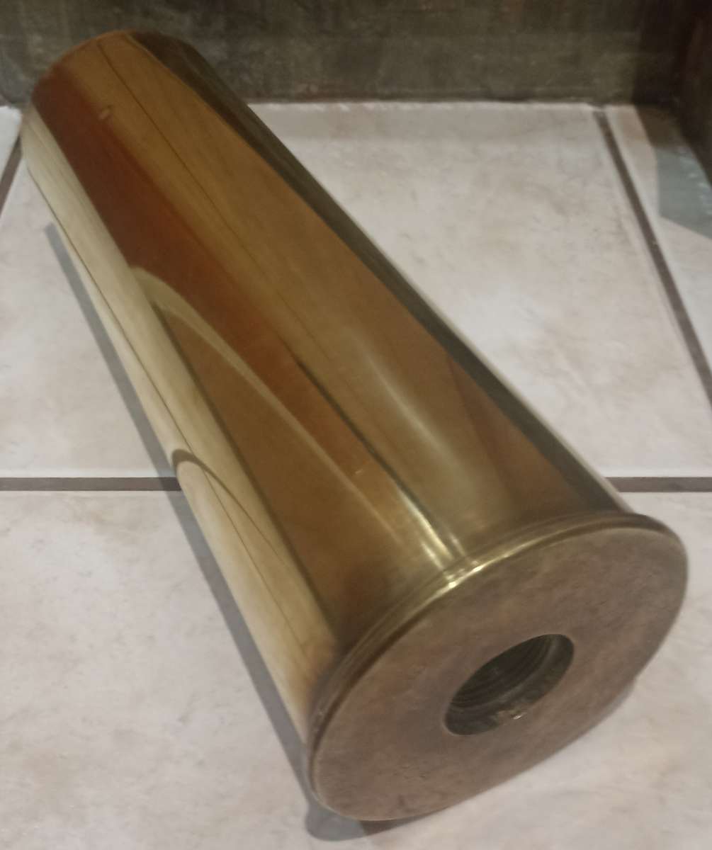 25 PR MK2/1 FIELD ARTILLERY GUN BRASS SHELL CASING 1964 - RARE AUSTRALIAN FINSBURY (MC) MANUFACTURED