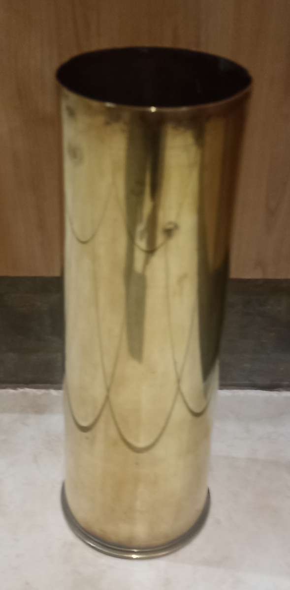 25 PR MK2/1 FIELD ARTILLERY GUN BRASS SHELL CASING 1964 - RARE AUSTRALIAN FINSBURY (MC) MANUFACTURED