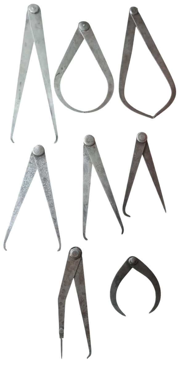 Set of 8 vintage good quality Calipers tools-different sizes-buy as lot