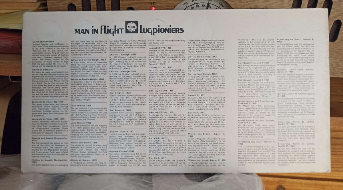 1969 Man in Flight Shell 20 Coin Collection of "Lugpioniers"