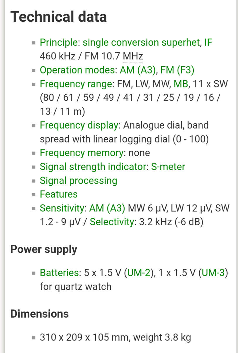 Vintage Normende Globetrotter transistor radio