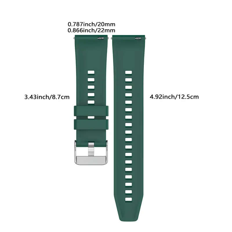 Silicone Watch Band - White