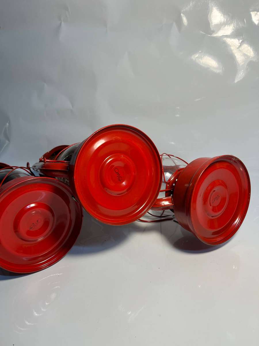 3 Parrafin Lanterns 30cm high - Needs to serviced
