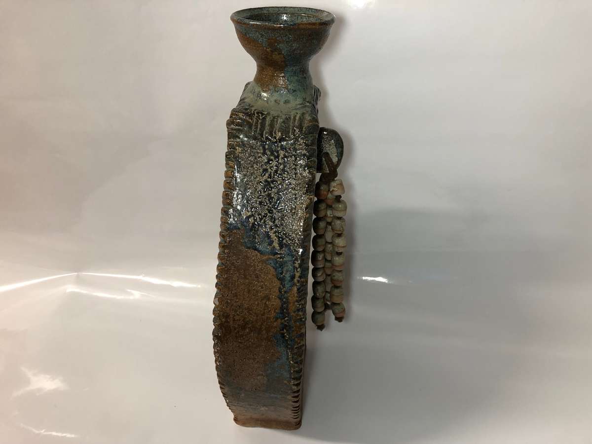 LARGE VINTAGE POTTERY VASE - 49CM- NEAR PERFECT CONDITION