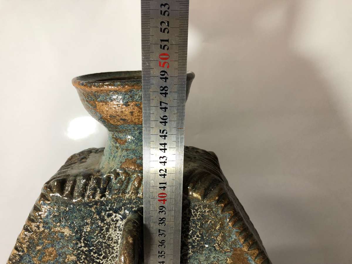 LARGE VINTAGE POTTERY VASE - 49CM- NEAR PERFECT CONDITION