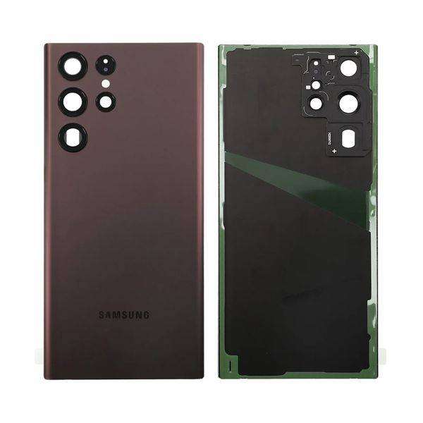 OEM SAMSUNG S22 ULTRA BACKGLASS WITH CAMERA LENS & ADHESIVE TAPE