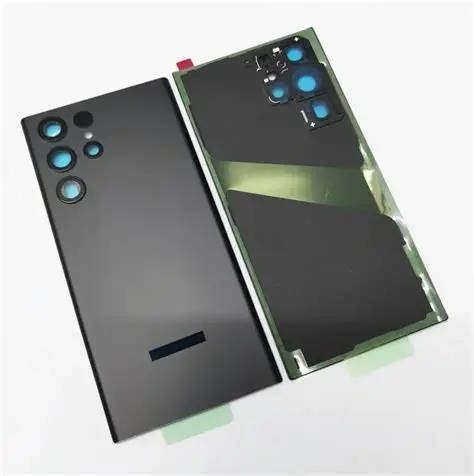 BACKGLASS FOR SAMSUNG S22 ULTRA WITH CAMERA FRAME & ADHESIVE TAPE