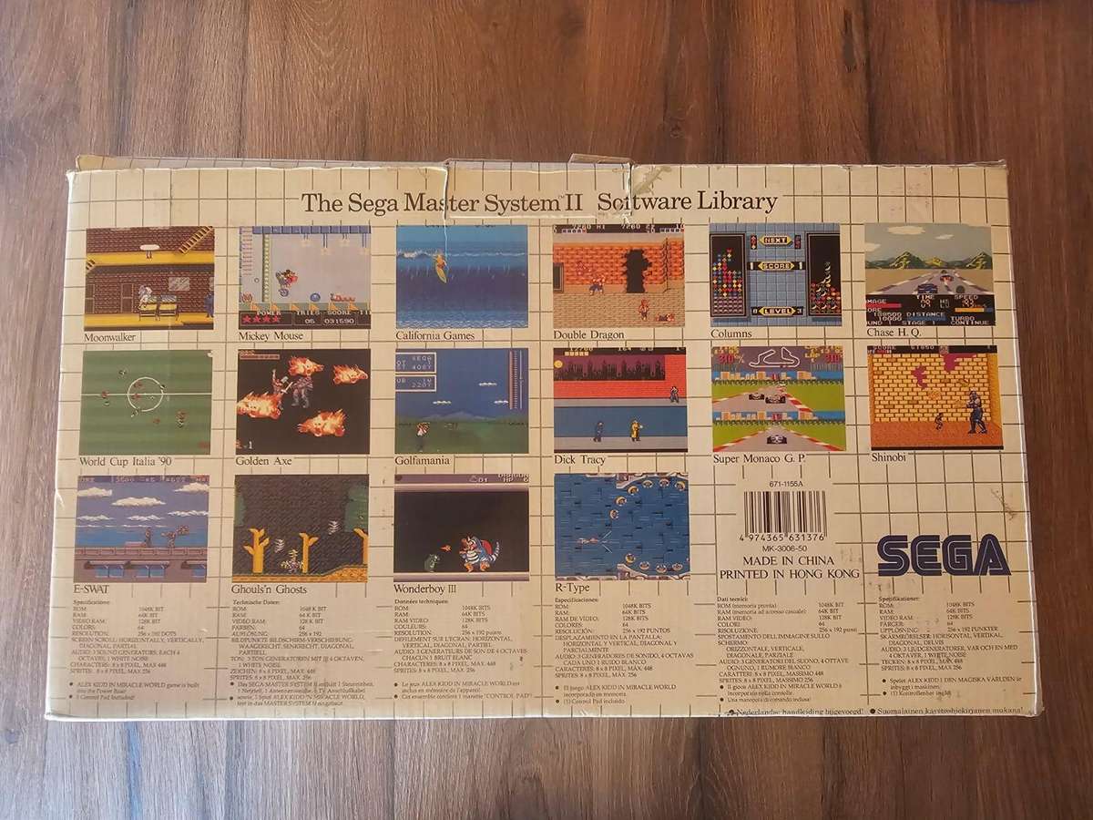 Sega Master System II console (complete in box)