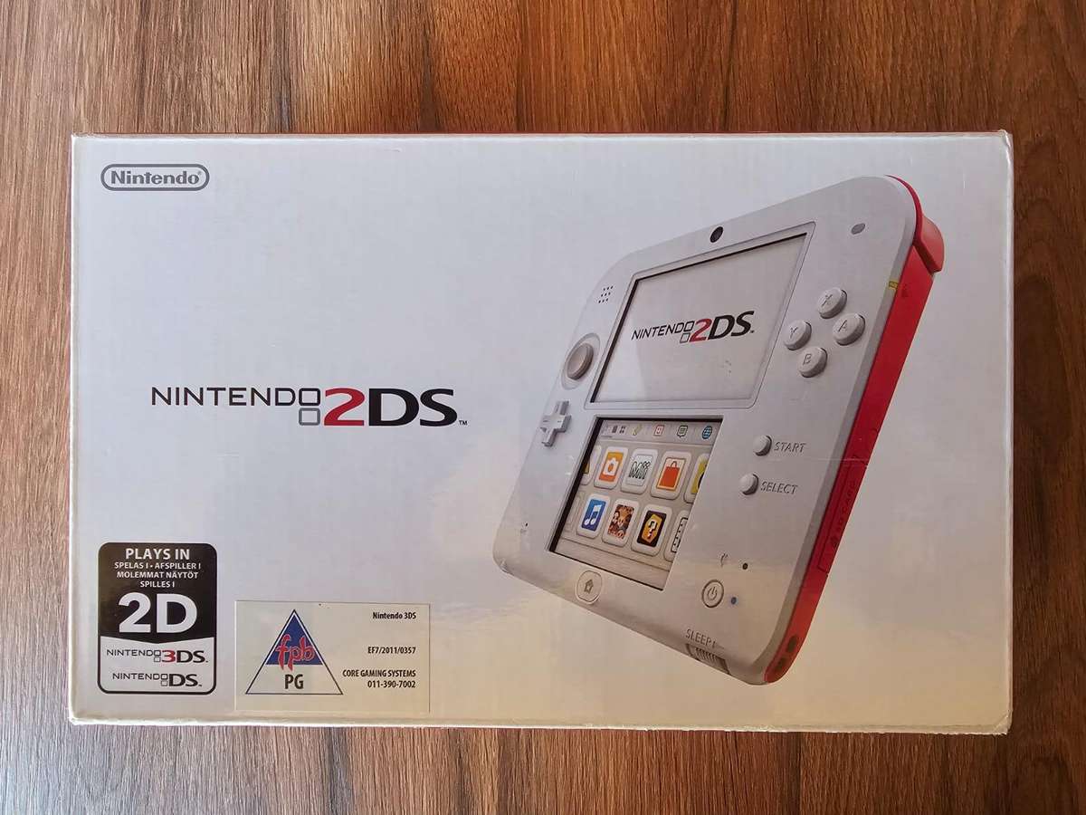 Nintendo 2DS console (White/Red)
