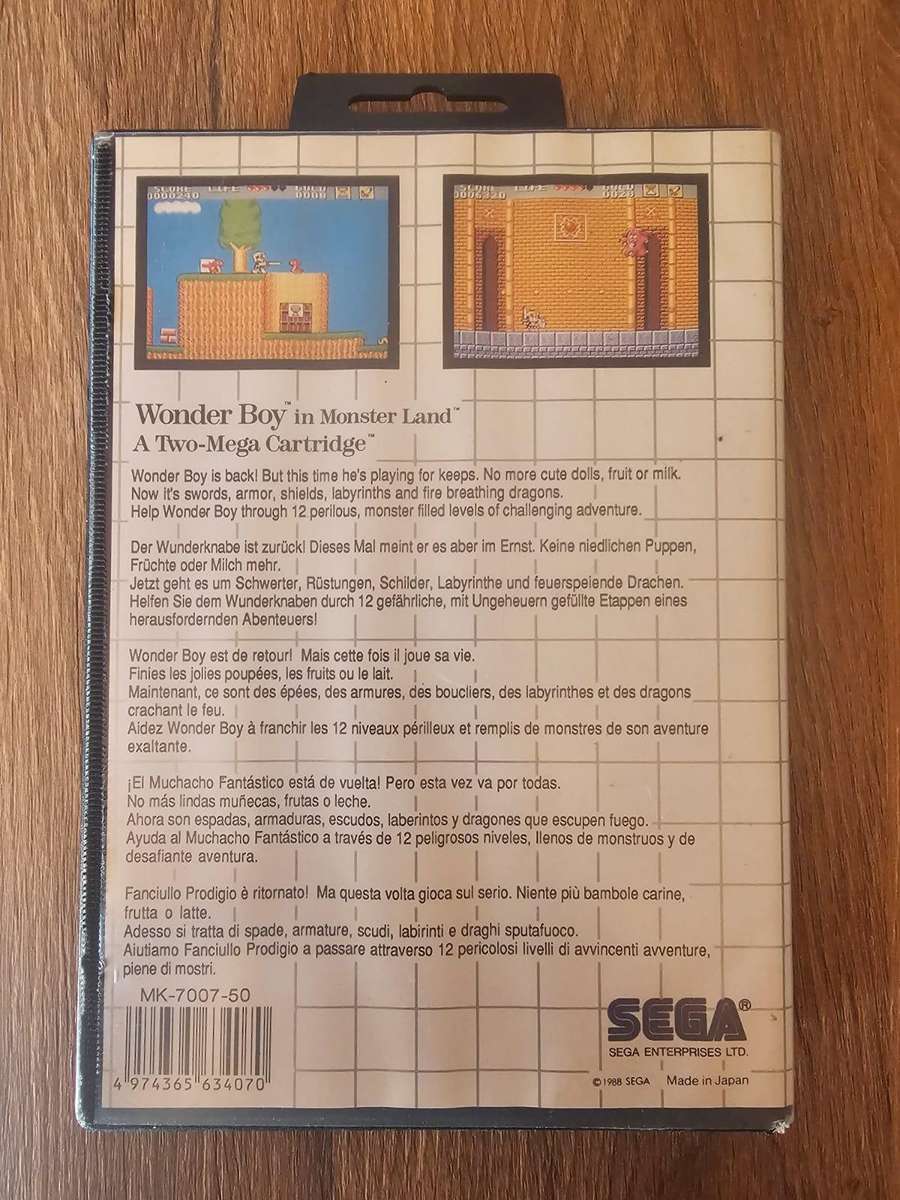 Wonder Boy in Monster Land (Sega Master System)
