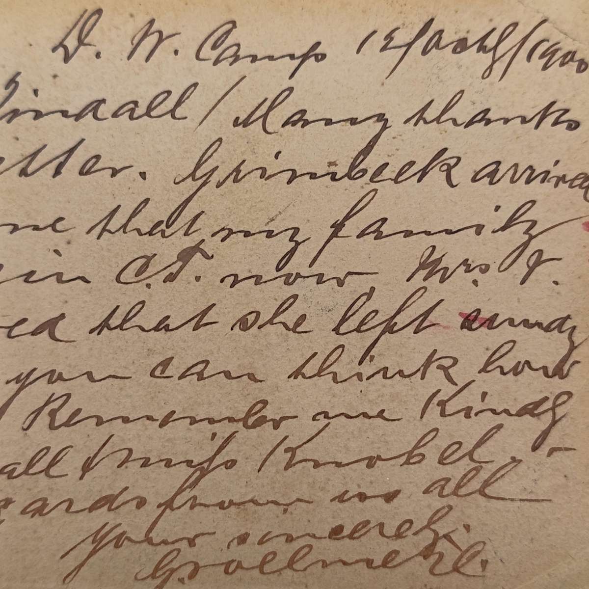 Pow Boer War postcard October 1900 from Deadwood Camp St Helena to Stellenbosch