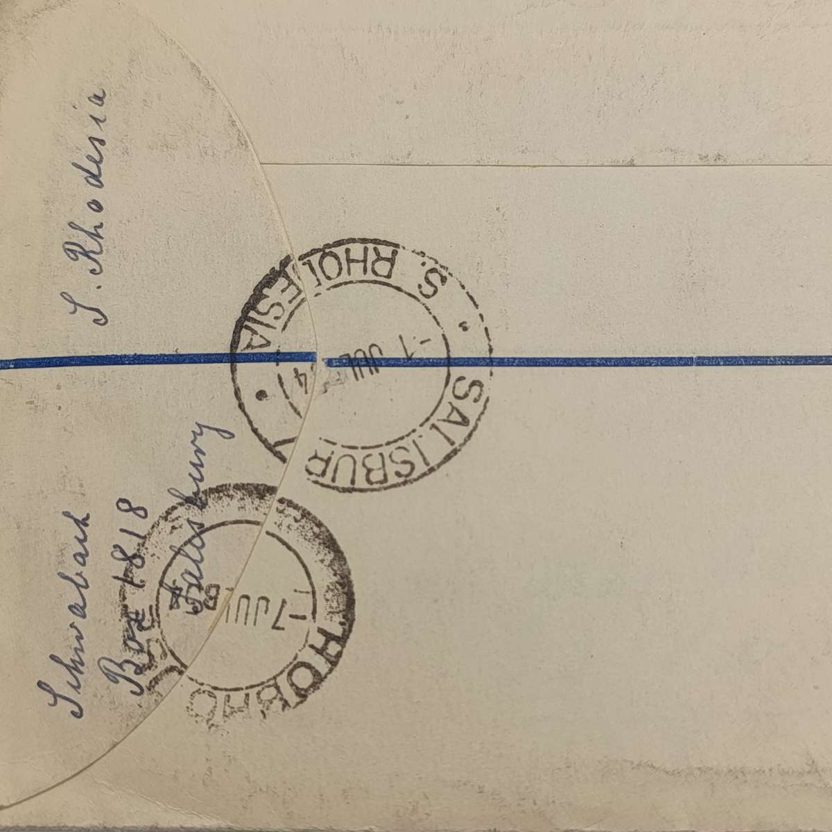 Rhodesia & Nyasaland First day cover with 9 Rhodesian stamps SACC 1-9