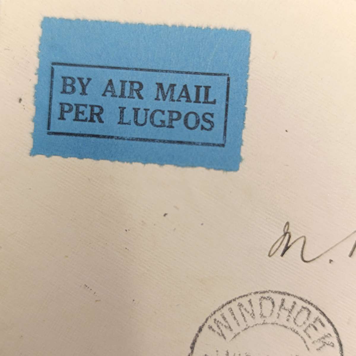 Air Mail cover First flight Windhoek to Okahandja 1 August 1931 with SACC 99 stamp