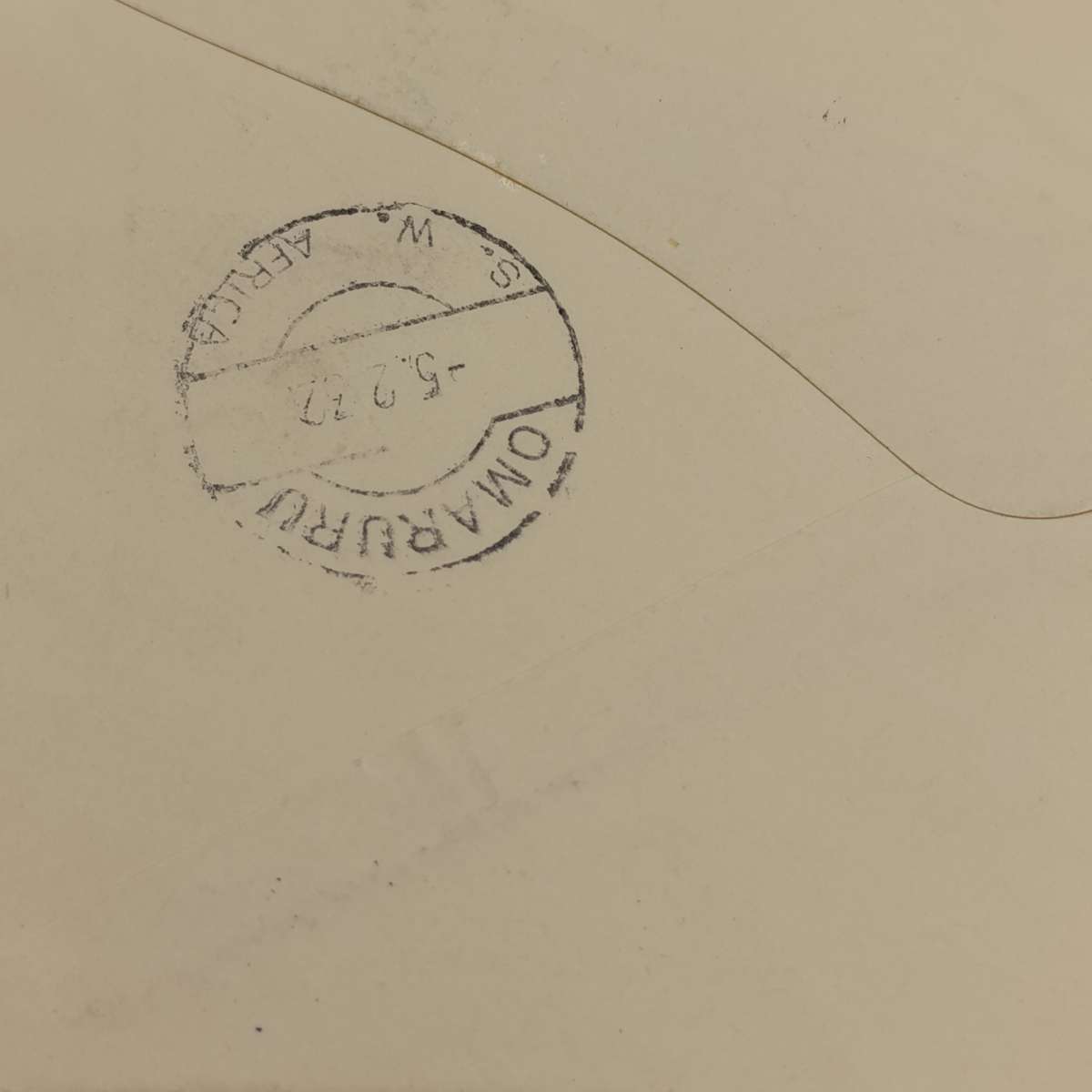 Airmail Cover Pietersburg South Africa to Omaruru South West Africa via Johannesburg & Kimberley