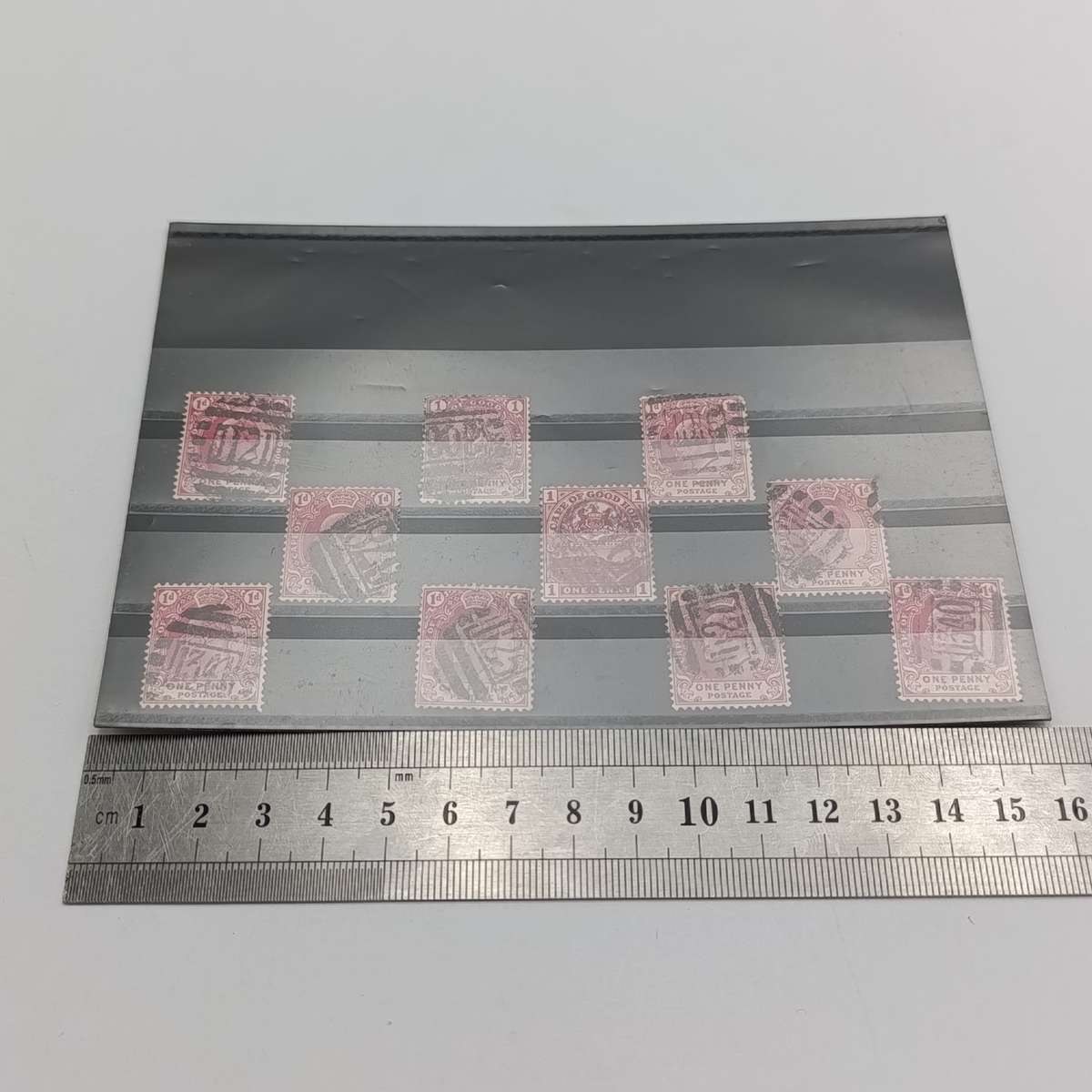 Post Office marks on Cape of Good Hope stamps (1 penny)