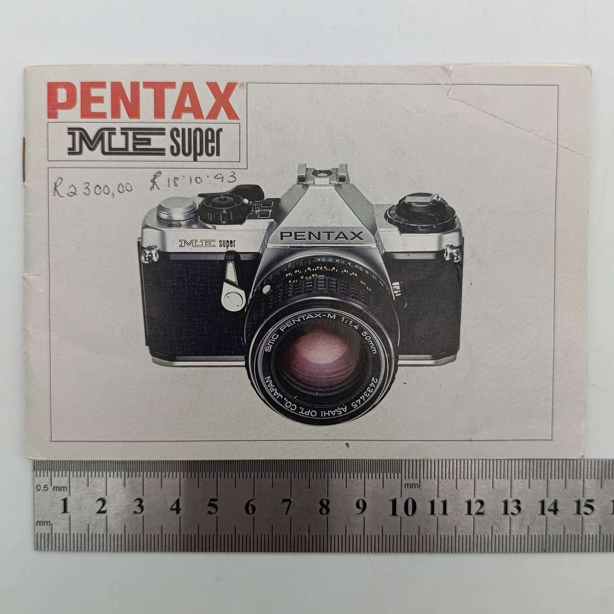 Pentax ME Super camera booklet