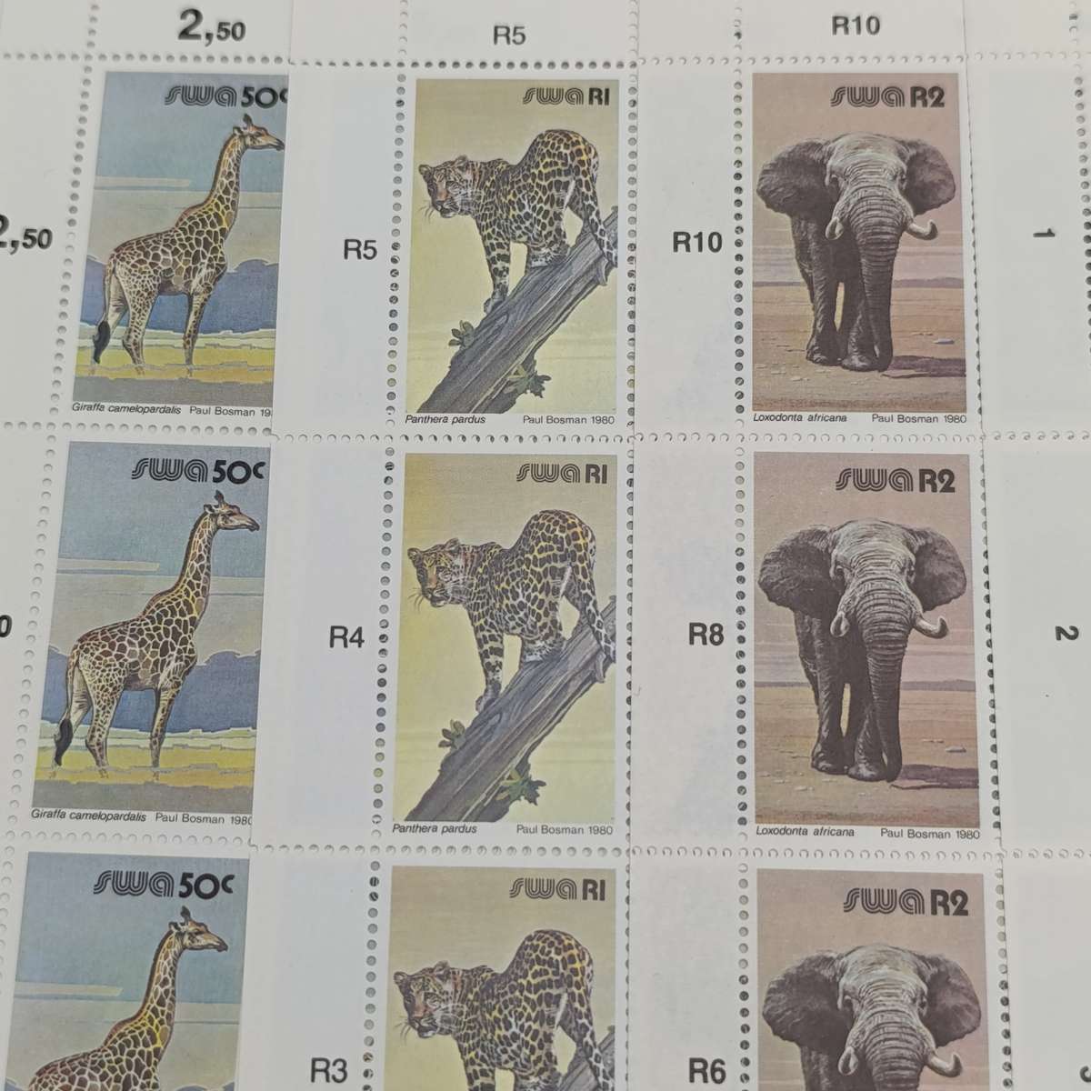 SWA  SACC 371-374  Set of full sheets mint  reprints