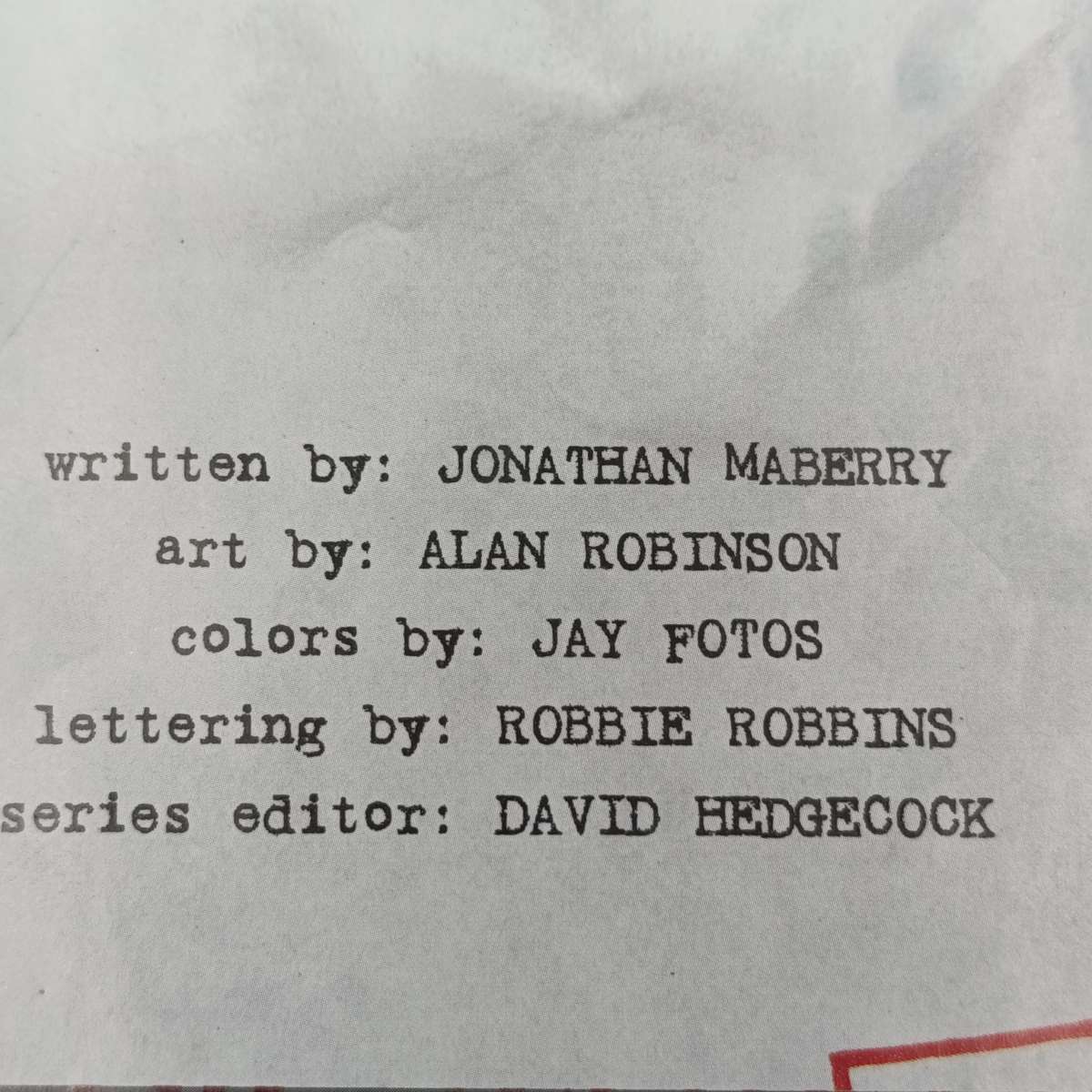 V-Wars Crimson Queen graphic novel by Jonathan Maberry