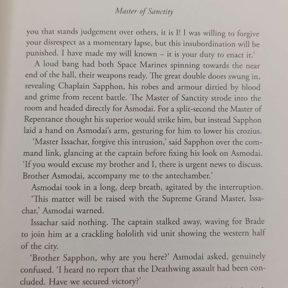 Warhammer #32 Master of Sanctity by Gav Thorpe