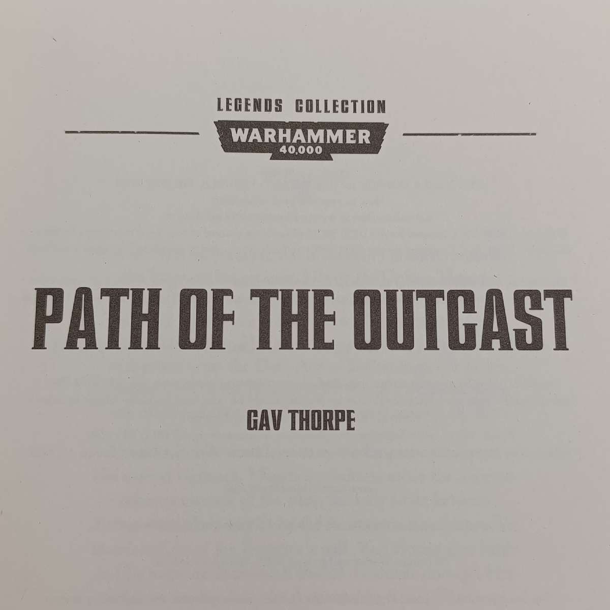 Warhammer #99 Path of the outcast by Gav Thorpe