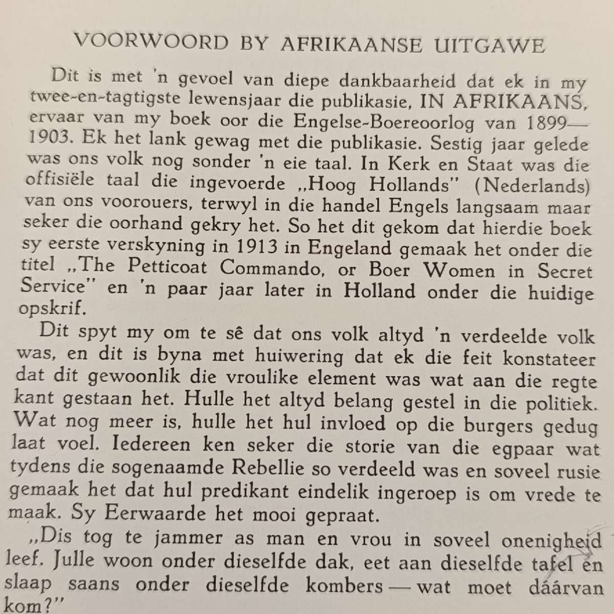 Die Koppiekommando of Boerevroue in geheime diens deur Johanna Brandt