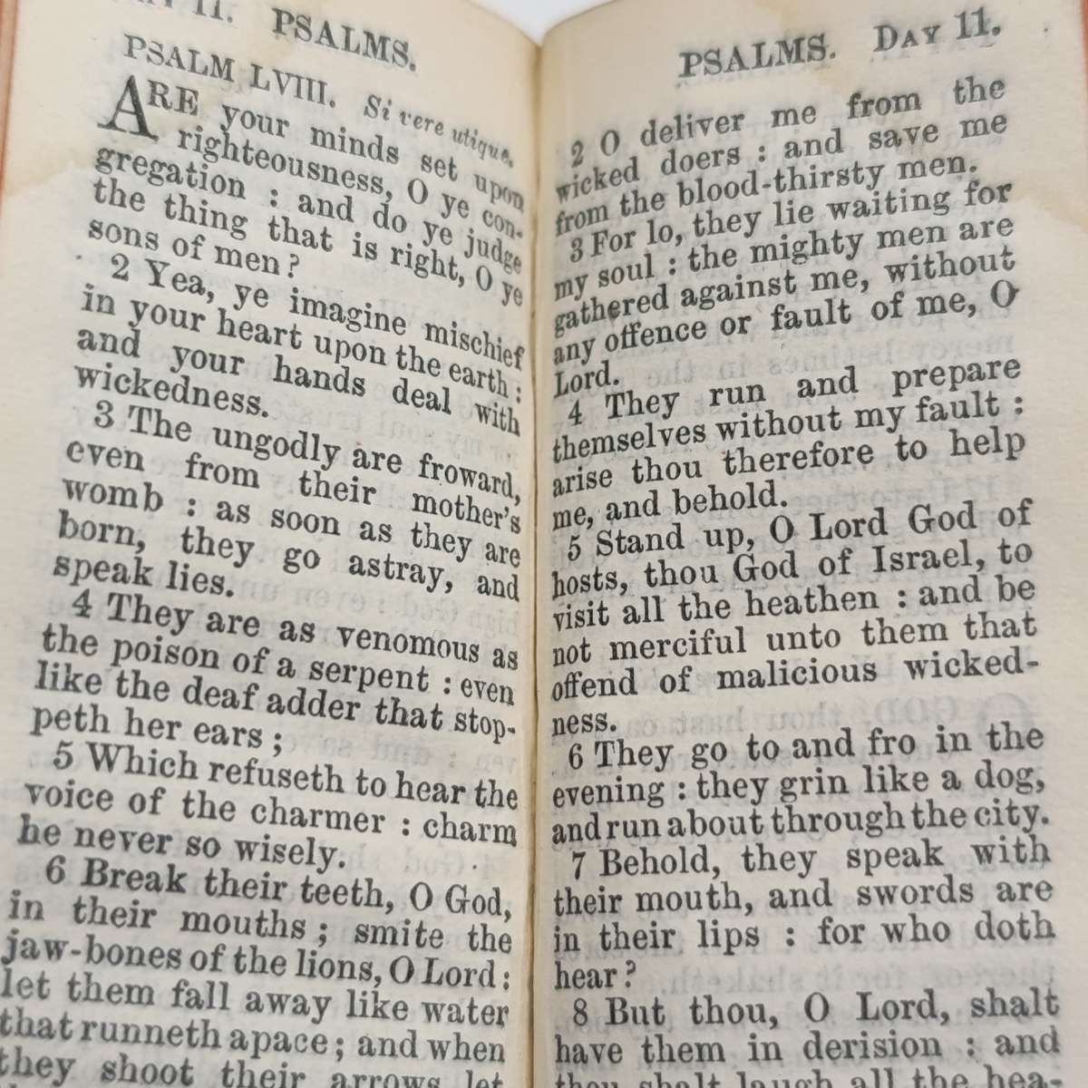 Antique common prayer book - very small