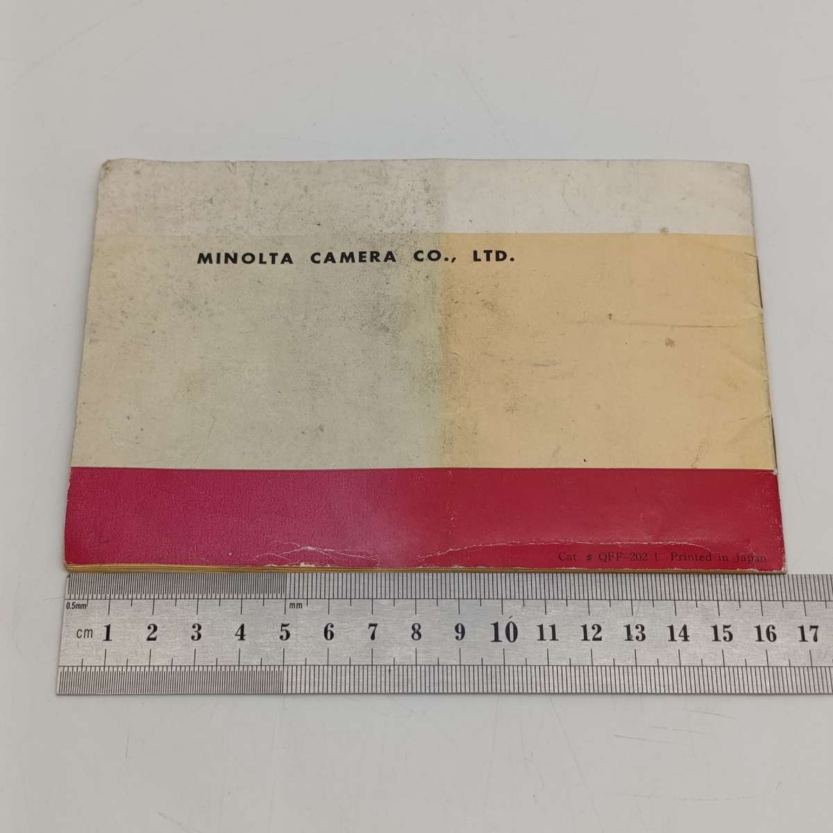 Minolta A5 instruction booklet