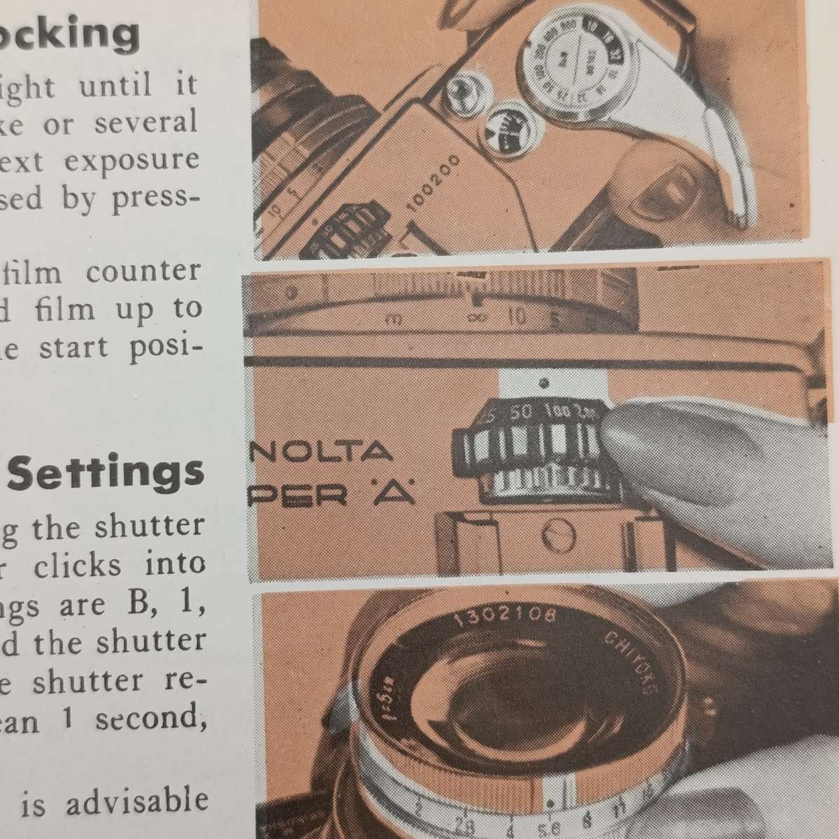 Minolta Super A instruction booklet