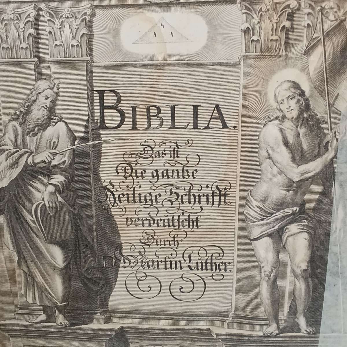 Antique German 1692 Bible - The Whole German scripture translated by Martin Luther