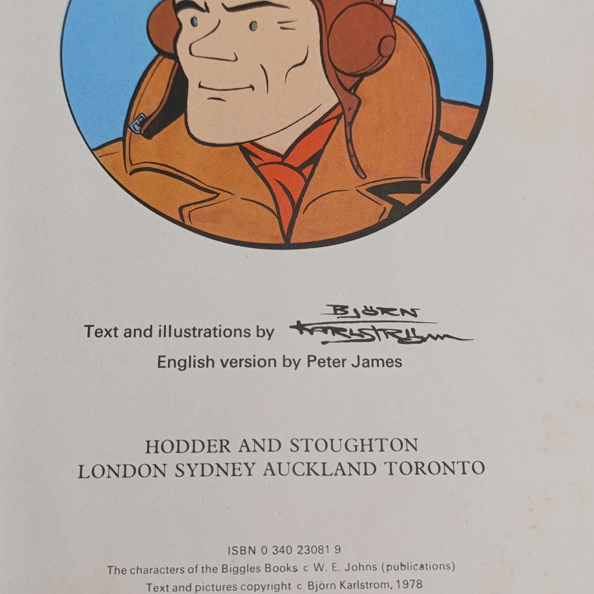 Biggles and the Golden Bird comic book