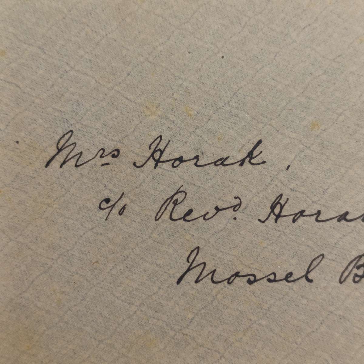 1909 Letter Cape Town to Mossel Bay with Double Circle dated canceller of 1902