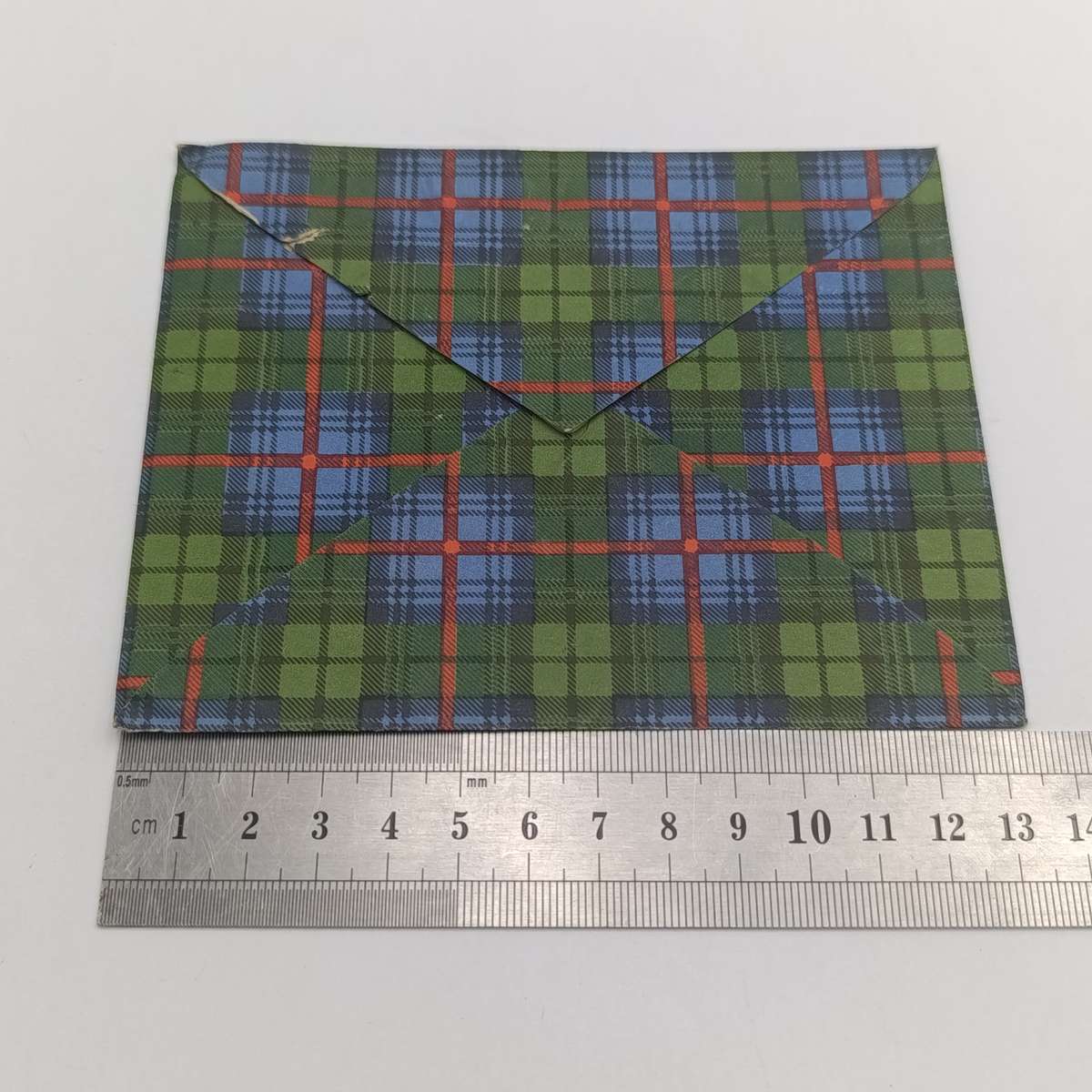 Postal cover 1947 Thompson's Falls to Mombasa Kenya on Scottish tartan cover