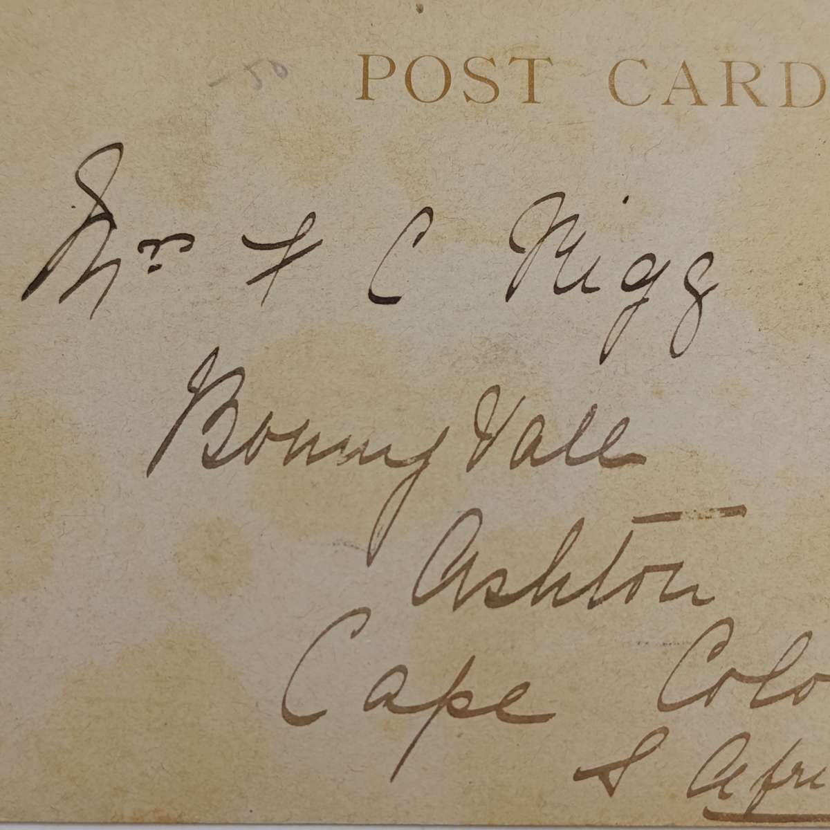1904 Postcard Edinburgh, Scotland to Cape Colony - one penny Edward stamp