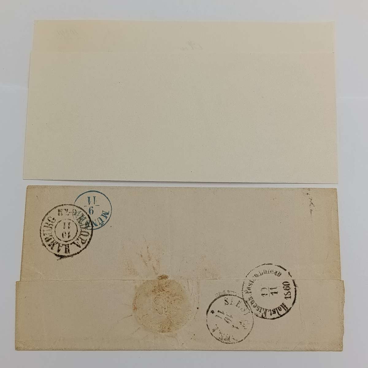 1860 Cover from Witzenhausen to Hjdring (Denmark)