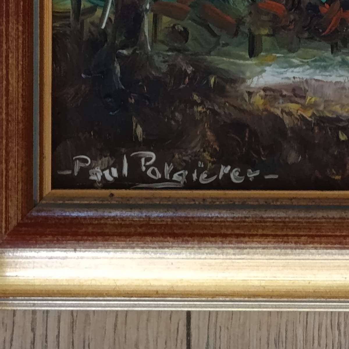 Paul Potgieter oil on board painting of farm house